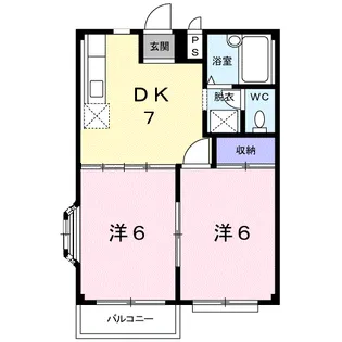 エルディムあべ【1階】の間取り