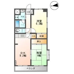 ステイブルシャトー【201号室】の間取り
