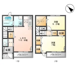 グランディール【1階】の間取り