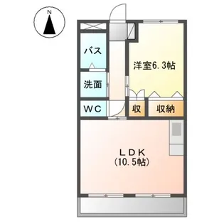 フォレスト壱番館【2階】の間取り