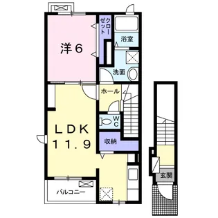 ドリーマ【2階】の間取り