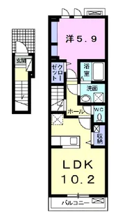 ラディアⅠ【2階】の間取り