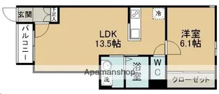 ノワ・ルーナ【102号室】の間取り