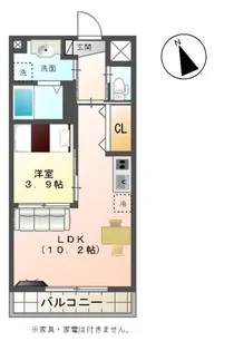 パークヒルズ榴ヶ岡 (PARK HILLS 榴ヶ岡)【3階】の間取り