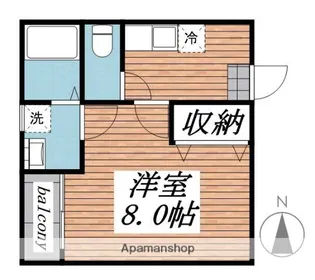 クレフラスト東仙台B棟【1階】の間取り