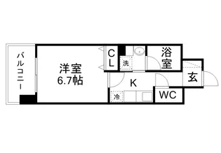 LIVECASA仙台長町【8階】の間取り