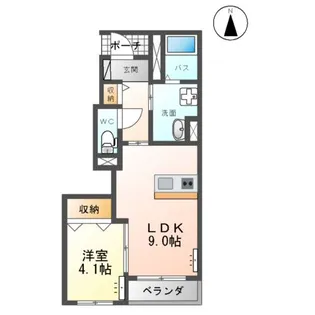 サニーコート上ノ台Ⅰ【1階】の間取り