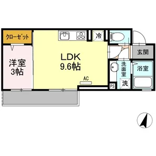 グランコート【1階】の間取り