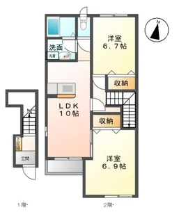 コンフォーティア【2階】の間取り
