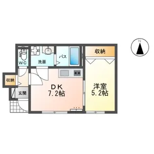 ライジングスター A棟【1階】の間取り