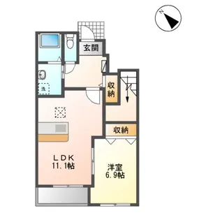 メゾン・アンソレイユ【1階】の間取り