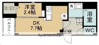 CORUJA二日町【101号室】の間取り