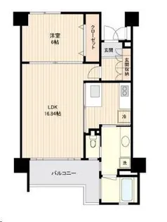 アーバンレジデンス勾当台【4階】の間取り