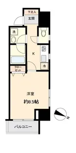 KDX定禅寺通レジデンス【8階】の間取り