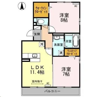 サン・ノレッジ【1階】の間取り