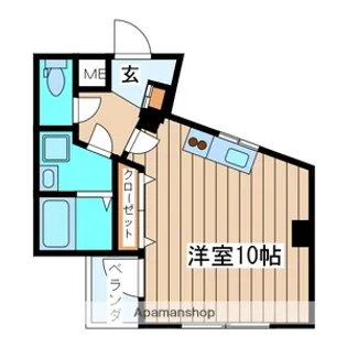 宮城県仙台市青葉区花京院1丁目【マンション】の間取り