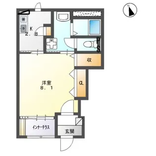 アメニティハイム【1階】の間取り