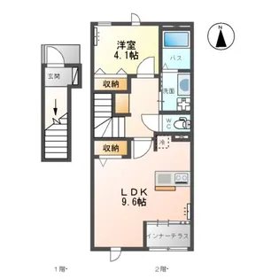 アヴニールブリエ【2階】の間取り