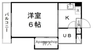 センユーハイツ【3階】の間取り