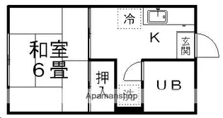 コーポ青葉【202号室】の間取り