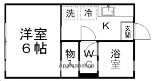 コーポ青葉【102号室】の間取り