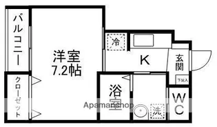 ウィパルクⅡ【101号室】の間取り