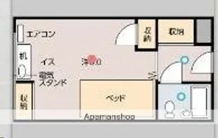 MUKAIYAMA STUDENT COURT【322号室】の間取り