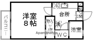 バーシティハウス秋保【201号室】の間取り