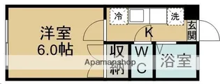コーポマウンテンⅡ【102号室】の間取り
