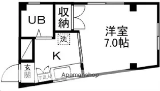 ハイツ高清【201号室】の間取り