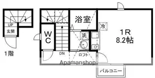 1Rの間取り画像
