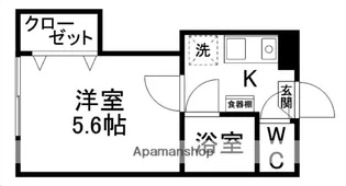 ソレイユ柏木二丁目【101号室】の間取り