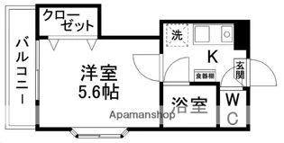 ソレイユ柏木二丁目【306号室】の間取り