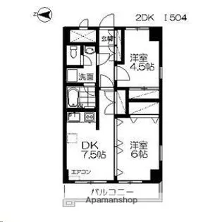 ロイヤルヒルズ柳生Ⅰ【5階】の間取り