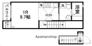 HOW’S川内三十人町B棟【203号室】の間取り