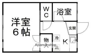 ひかりコーポ【102号室】の間取り