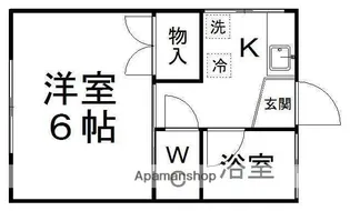 ひかりコーポ【101号室】の間取り