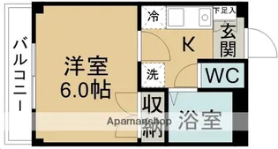 MYコーポ(家具家電付)【206号室】の間取り