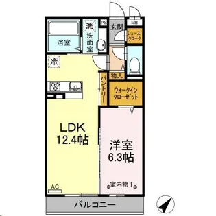 サンコート【3階】の間取り