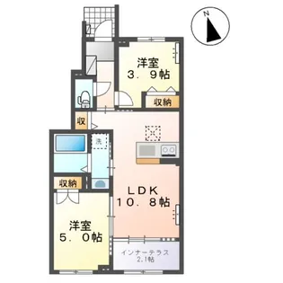 TEORIA 茂庭【1階】の間取り