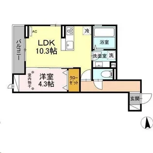 メゾン・ド・グローリー【3階】の間取り