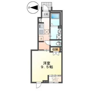 メゾン・シュクル【1階】の間取り