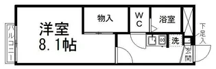 レオパレスSKY MARK【205号室】の間取り