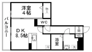 パレス イースト【305号室】の間取り