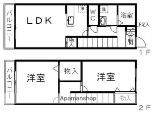 宮城県仙台市青葉区南吉成3丁目【アパート】の間取り