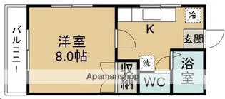 1Kの間取り画像