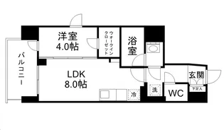 シーズンフラッツ一番町【7階】の間取り