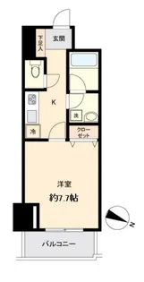 KDX定禅寺通レジデンス【8階】の間取り