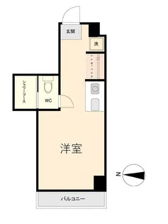 1Kの間取り画像