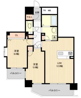 シエナ仙台Ⅲ【0401号室】の間取り